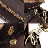 FMURY Wallet Man Crazy Horse Leather Clutch Retro Layer Cowhide Bag