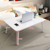 ONMYJFD Folding Table, Large Bed Tray Multifunction Lap Bed Desk Foldable Portable Standing