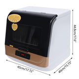 Portable Countertop Dishwasher for 4-6 Sets, Compact Mini Dish Washer with 8L Water Tank,No Installation Needed，800W Dish Washing Machine with 3 Modes for Tableware & Fruit