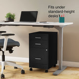 File Cabinet for Letter/Legal Files, 3-Drawer, Letter/Legal Compatible, Locking
