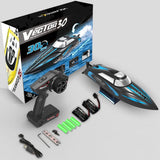 volantexrc RC Remote Control Boat for Pool，2.4Ghz Control RC Boats for Adults, Lake Electric Boat with Water Cooling System 2Rechargeable Batteries