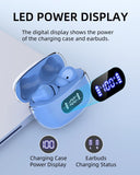 Blue Wireless Earbuds P1 PRO, Earphones Wireless Bluetooth Headphones with Clear Call Mics Ear Buds BYDTOOPCBD