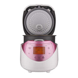 6-Cup (Uncooked) / 12-Cup (Cooked) Micom Rice Cooker with Nonstick Inner Pot | (White/Pink) CUCKOO