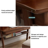Modern Minimalist Solid Wood Desk - Simple Computer & Writing Desk for Students, Home Office, Study Table with Chair - Ideal for School Use