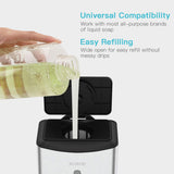 AIKE Automatic Soap Dispenser Commercial Wall Mounted Liquid Dispenser Brushed Stainless Steel Finish 1100ml Large Capacity