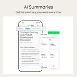 Plaud NotePin S Wearable AI Voice Recorder, Transcribe & Summarize, Purple