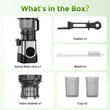 COWSAR Juicer Machines with 6.1" Large Chute, Cold Press Juicer for Whole Fruits & Vegetables, Easy to Clean, High Juice Yield, Home Juicer for Makes Juice, Nut Milk