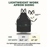 FARMER'S DEFENSE Lightweight Garden Apron with Canvas Pockets | Waterproof, Adjustable, Stick Resistant, Eco-Friendly, Durable | Outdoor Gardening Work and Kitchen Cooking Tasks | Cream - S/M