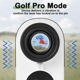 JUSDOO Golf Rangefinder with Slope, 1200 Yards Laser Rangefinder for Golfing and Hunting, 7X Magnification with High-Precision