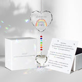 Pet Memorial Gifts for Dogs Cats - Look for me in the Rainbows Crystal Suncatcher Pet Loss, Pet Sympathy, Rainbow Bridge Sympathy Gifts for Loss of Dog Cat, Thoughtful Dogs and Cats Remembrance