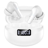 Wireless Earbuds, Bluetooth 5.4 Headphones HIFI Stereo/Crystal clear, White