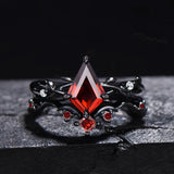 Oseew Garnet engagement ring sets(Garnet) Kite