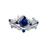 Oseew Sapphire engagement ring set(Sapphire)