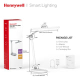 Honeywell Desk Lamp for Home Office, H4 Sunturalux™ Eye-Caring LED Desk Light, 700LM Dimmable Desk Lamp with Timer, Adjustable Desk Reading Light, Touch Auto Dimming Table Lamp for Study, Bedroom