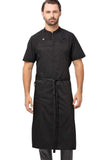 Chef Works Unisex Brio Chef Apron, Black, One Size