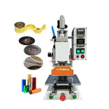 Embossing Machine, Pneumatic Multifunctional Heat Transfer Press Embossing Machine with Stand Foil Paper Optional for Leather Wood Stamping(3)
