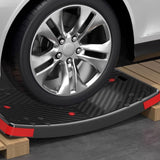 Heavy Duty Foldable Push Hand Cart - Portable Flatbed Dolly with Swivel Wheels for Office Warehouse and Moving Use