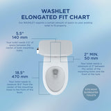 TOTO® WASHLET® S5 Electronic Bidet Toilet Seat with Instantaneous Water Heating, PREMIST and EWATER+ Wand Cleaning, Elongated, Sedona Beige - SW3446#12