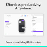 Logitech Mobi Fold Foldable Wireless Mouse with Quiet Click, Graphite