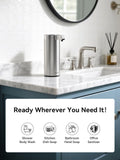 SUNLY Touchless Automatic Soap Dispenser – Clog-Free Pump, 0.2s Fast Sensor, USB-C Rechargeable, Smudge-Resistant Stainless Steel