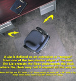 lip Premium Thickness Chair Mats | Superior 1/5 Inch Thickness Specifically Designed For Thick Carpet | Easy Chair Roll