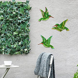 Voumsil Metal Hummingbird Wall Art Outdoor Hummingbird Decor Metal Fence Decorative Hummingbird Wall Hanging Decor Hand-made for Bird Bedroom Garden Patio Porch Fence 10 Inch…