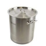 Gas One Fryer Pot 32 quart - All Purpose - Stainless Steel Tri-Ply Bottom with All Purpose Pot Deep Fryer Steam & Boiling Basket