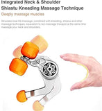 Feiyx Shiatsu Back and Neck Massager,with Electric Deep Tissue Kneading Massage,for Neck, Back, Shoulder, Foot and Legs, Use at Home, Car, Office, Cream Color