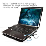Feilx Laptop Cooling Pad,14 Inch Notebook Cooler 5v Dual Fan USB External Laptop Cooling Pad