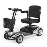 Folding 4 Wheel Mobility Scooter for Seniors, 250W Differential Motor, Detachable Battery, Compact Travel Electric Wheelchair with Adjustable Seat, Max Load 418LB