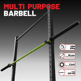 7FT Olympic Barbell 45 lb Barbell 2 INCH 1000lbs Capacity Olympic Bar with Moderate Knurling For Squats Curls Deadlifts Green