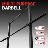 7FT Olympic Barbell 45 lb Barbell 2 INCH 1000lbs Capacity Olympic Bar with Moderate Knurling For Squats Curls Deadlifts Black