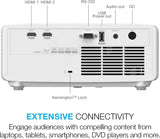 Optoma HZ40HDR HD DLP Theatre and Gaming Projector - White