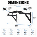 REP Fitness Heavy Duty Pull-Up Bar, Wall Mounted Multi-Grip, Home Gym Exercise Equipment for Chin Training, Garage Strength Workouts, Rings, Straps