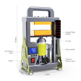 5 Ton Hydraulic Heat Press Machine with 3x5 inch Heated Plates