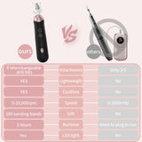 Professional Manicure Pedicure Kit, Cordless Electric Nail File Set, Rechargeable Pedicure Tools for feet, 5 Speeds Hand Foot Care Nail Drill for Thick Nail Toenail Cuticle Women Men Baby Pets
