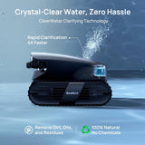 Beatbot AquaSense 2 Ultra Cordless Robotic Pool Cleaner for Complex Pools, Mapping with AI Camera, 5-in-1 Cleaning, Smart Surface Parking, Skimmer with APP Control, Water Clarification – Dark Green