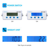 BRMDT Digital Scales for Body Weight Heavy Duty for Hospital & Physician Use, Large Digital Display and Base, Desktop & Suspended Display Screen with Bracket, Weigh Up to 660lbs/300kg (White, DT-550)