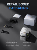 GMKtec Mini PC M8 Desktop Computer AMD Ryzen PRO 6650H (6C/12T 4.50Ghz) Dual NIC LAN 2.5GbE, 16GB LPDDR5 RAM + 512GB Hard Drive PCle SSD, Oculink, USB4, HDMI, USB-C
