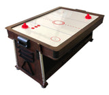 7ft Pool Table Air Hockey 3 in 1 Pool Table Red Felt - Crown
