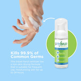 Prefense Alcohol Free Foaming Hand Sanitizer, 1.5 oz Travel Size, 6-Pack