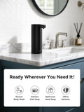 SUNLY Touchless Automatic Soap Dispenser – Clog-Free Pump, 0.2s Fast Sensor, USB-C Rechargeable, Smudge-Resistant Stainless Steel, Black