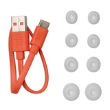 True wireless noise-cancelling closed-stick earbuds, 48Hrs total playback, Wireless Charging, 6 Mics (Silver) JBL