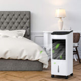 COSTWAY Evaporative Cooler, Portable Air Cooler with LED Display, Remote Control, 7.5-Hour Timing Function, for Home & Office, Cooling & Humidification Function (29-Inch)