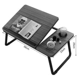 PPXCZZ Laptop Bed Table Foldable Lap Desk Stand Adjustable Laptop Table for Bed Notebook Desk Portable Notebook Bed Tray with Cup Holder