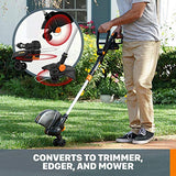 Worx String Trimmer/Edger/Lawn Mower 3-in-1 Grass Trimmer GT Revolution 20V 12" (2 Batteries & Charger Included)