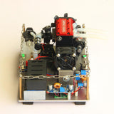MechPuConToy Model Engine Kit for Adults, SEMTO ST-NF2 L2 DIY Miniature Gasoline Engine Model with 12V DC Generator, Stabilized Charging Module and Base Ignition Set
