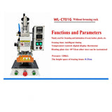 Embossing Machine, Pneumatic Multifunctional Heat Transfer Press Embossing Machine with Stand Foil Paper Optional for Leather Wood Stamping(5ml)