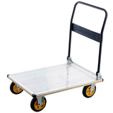 Push Cart Dolly Folding Platform Truck Aluminum Alloy Hand Cart with Wheels and Foldable Handle Push Trolley for Lage