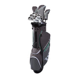 Wilson Women's Profile Platinum SGI Complete Set with Cart Bag - Ladies Right Hand, Tall, Grey/Teal WILSON
